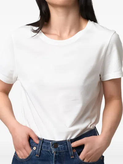 Merz B Schwanen Crew-neck Short-sleeved T-shirt In White