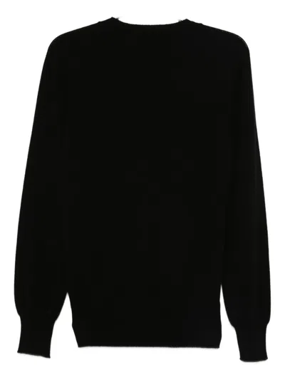 Alberta Ferretti Button-embellished Sweater In Black