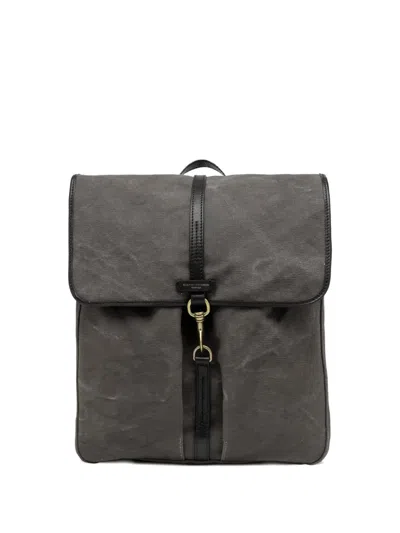 Gianni Chiarini Leather-trimmed Canvas Backpack