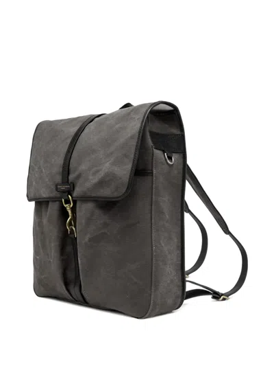Gianni Chiarini Leather-trimmed Canvas Backpack