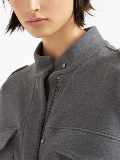 Brunello Cucinelli Flap-pocket Drawstring Bomber Jacket