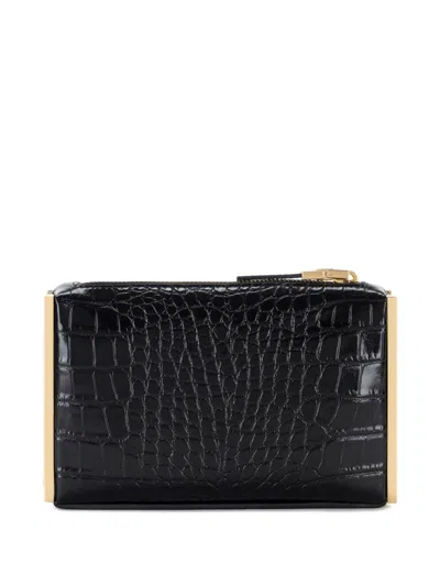 Elisabetta Franchi Crocodile-effect Clutch Bag