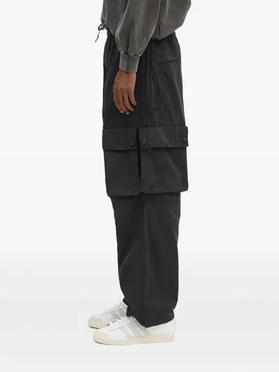 Aape By A Bathing Ape Multi-pocket Drawstring Trousers In Black