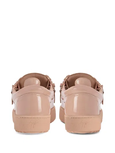 Giuseppe Zanotti Gail Patent-leather Zip-detail Sneakers