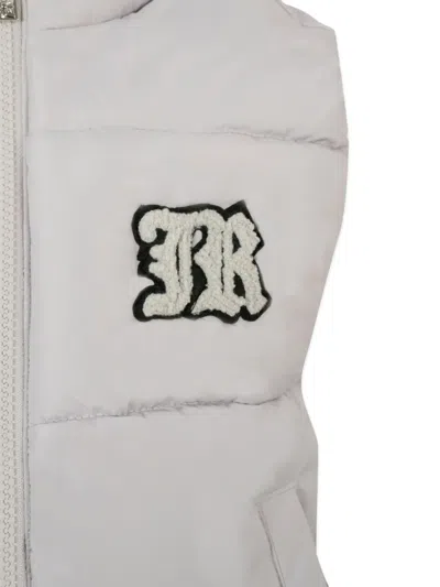 John Richmond Junior Quilted Logo-patch Gilet In Neutral