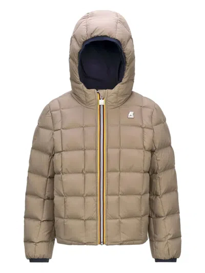 K-way Jacques Hooded Puffer Jacket In Blue