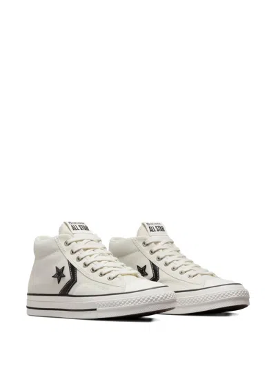 Converse All Star Canvas Star Player 76 Low Top Sneakers With Contras In White