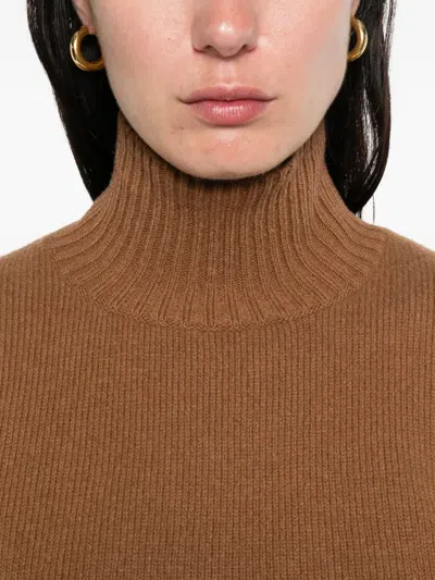 Ami Alexandre Mattiussi Ami Women Turtleneck Sweater In Brown