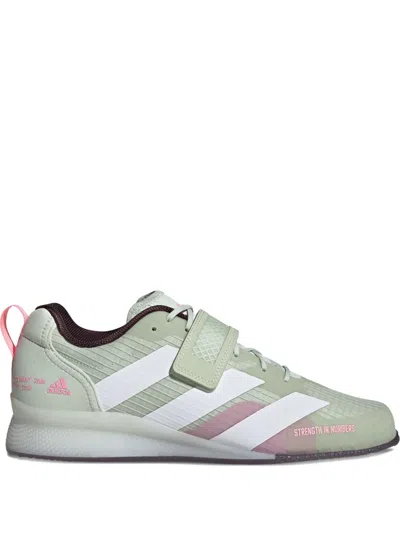 Adidas Originals Adipower Weightlifting Iii "linen Green" Sneakers In Animal Print