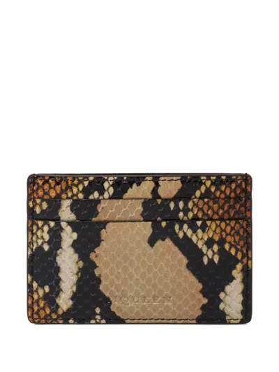 Alexander Mcqueen Snakeskin Cardholder