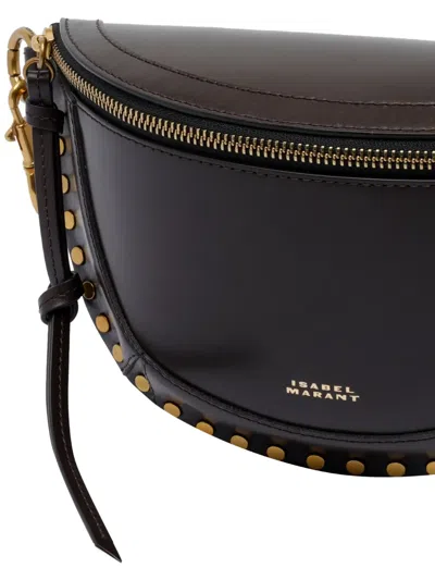Isabel Marant Skano Crossbody Bag Studded Detailing In Brown