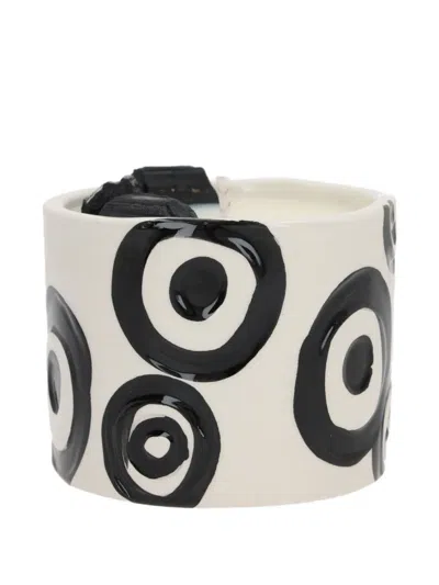 10 Corso Como X Love & Stones Circle-pattern Candle In White