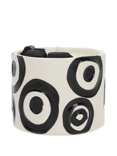 10 Corso Como X Love & Stones Circle-pattern Candle In White