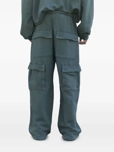 Greg Ross Multi-pocket Cargo Trousers In Green