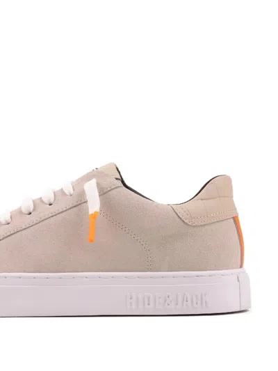 Hide & Jack Essence Oil Suede Sneakers In Neutral