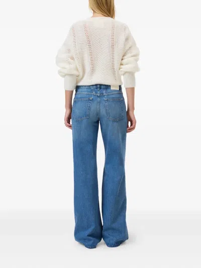 Closed Gillan Button-fly Wide-leg Jeans In Blue