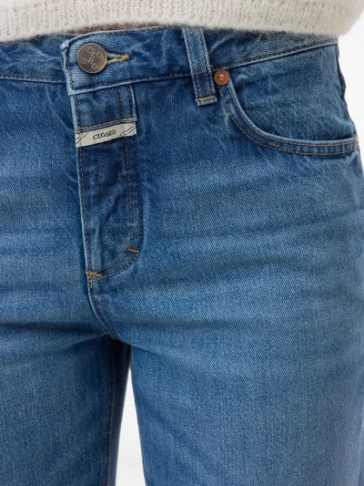 Closed Gillan Button-fly Wide-leg Jeans In Blue