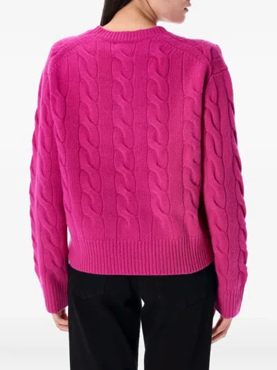 Polo Ralph Lauren Wool And Cashmere Cable-knit Sweater In Pink