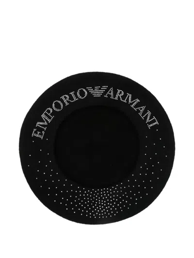 Emporio Armani Embellished Wool Beret