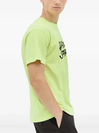 Metalwood Studio Slogan-print Crew-neck T-shirt In Green