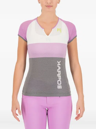 Karpos Moved Evo W Raglan-sleeve Colourblock T-shirt In Multi