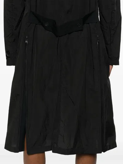 Y-3 Single-breasted Coat In Black