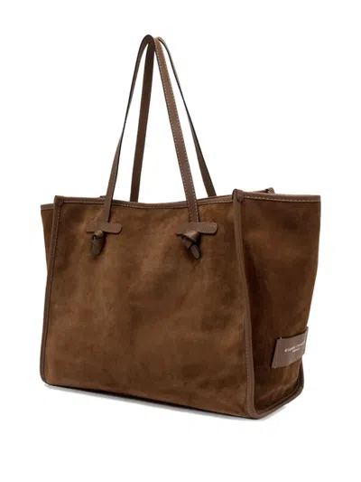 Gianni Chiarini Marcella Knotted-handles Suede Tote Bag