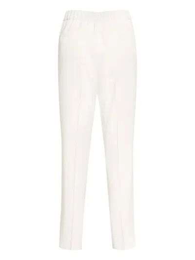 Peserico Elastic Regular Trousers In White