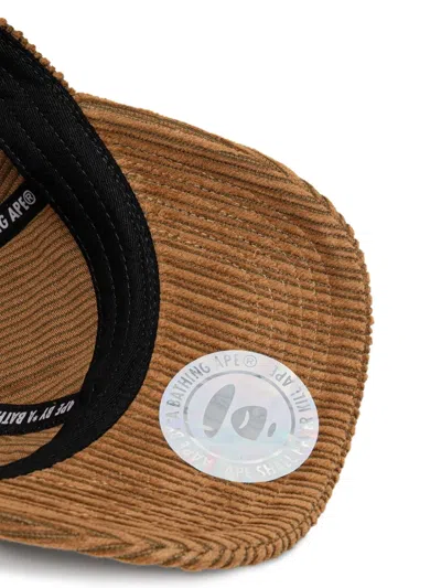 Aape By A Bathing Ape Corduroy A-logo Cap In Brown