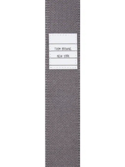 Thom Browne Geese-jacquard 4-bar Tie In Blue