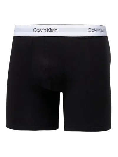 Calvin Klein Logo-waistband Boxers (pack Of Three) In Black