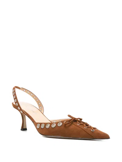 Mach&mach 65mm Le Cadeau Stud-embellished Slingback Pumps