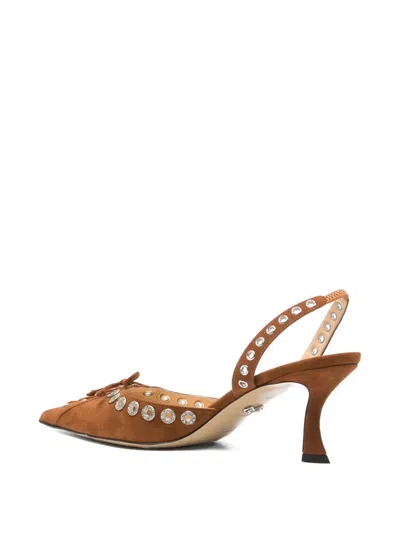 Mach&mach 65mm Le Cadeau Stud-embellished Slingback Pumps