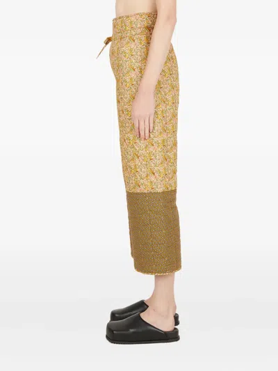 Toogood Floral-pattern Quilted Trousers In Multi