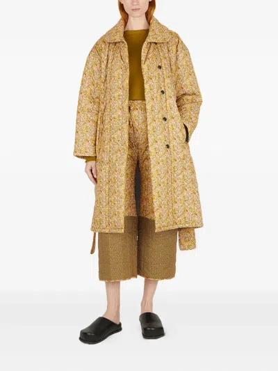 Toogood Floral-pattern Quilted Trousers In Multi