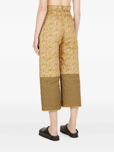 Toogood Floral-pattern Quilted Trousers In Multi