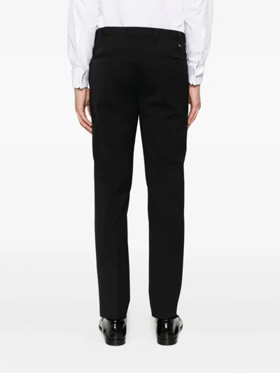 Pt Torino Pant Wool Stretch Front Pleats In Black