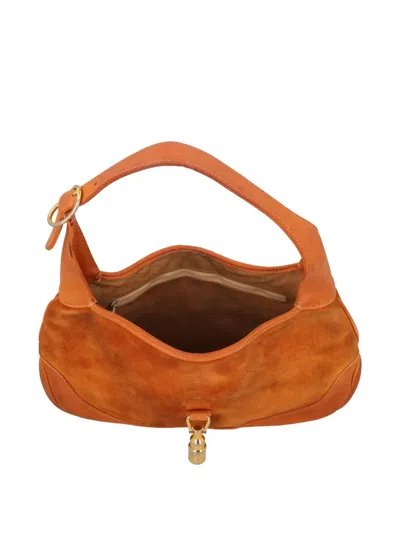 Pre-owned Gucci 1961 Jackie Suede Tote Bag In Brown