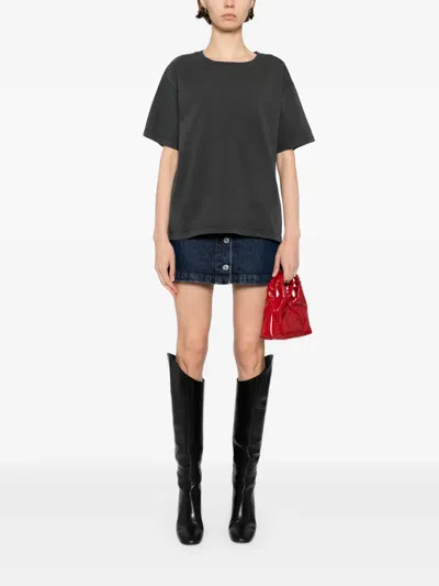 American Vintage Fizvalley Cotton T-shirt In Black