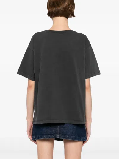 American Vintage Fizvalley Cotton T-shirt In Black