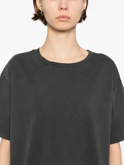 American Vintage Fizvalley Cotton T-shirt In Black