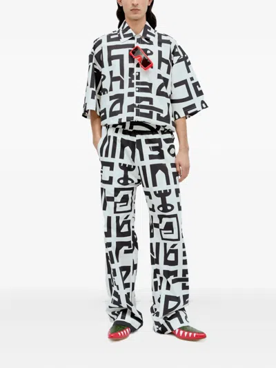 Walter Van Beirendonck Star Trousers In Black