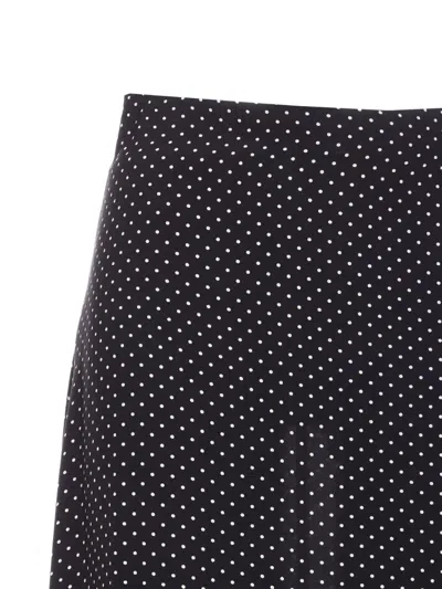 Mar De Margaritas Polka-dot Maxi Skirt In Black