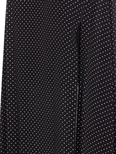 Mar De Margaritas Polka-dot Maxi Skirt In Black