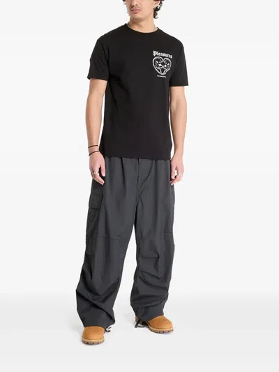 Pleasures Connected T-shirt In Black