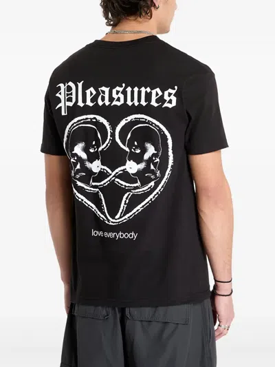 Pleasures Connected T-shirt In Black