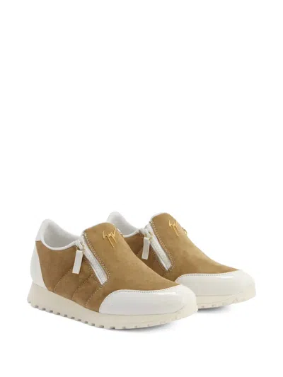 Giuseppe Zanotti Ilde Zip-detail Suede Sneakers