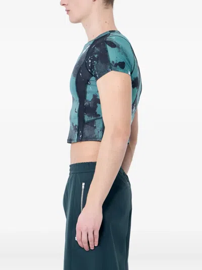 Running Order Printed Casey Top In Green