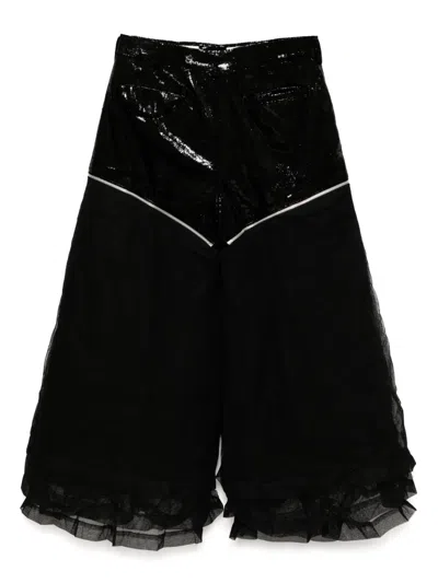 Comme Des Garçons Homme Deux Wide-leg Trousers In Black