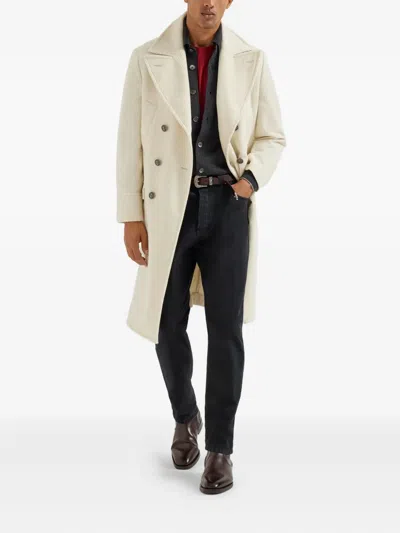 Brunello Cucinelli Buttoned Patch-pocket Cardigan In Black